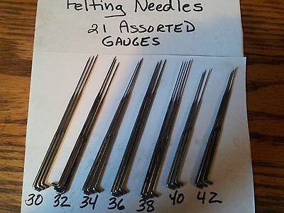 Bethany Arts-felting Needles-21 Assorted-3 Each-32-36-38-40-42-43-46 Gauges