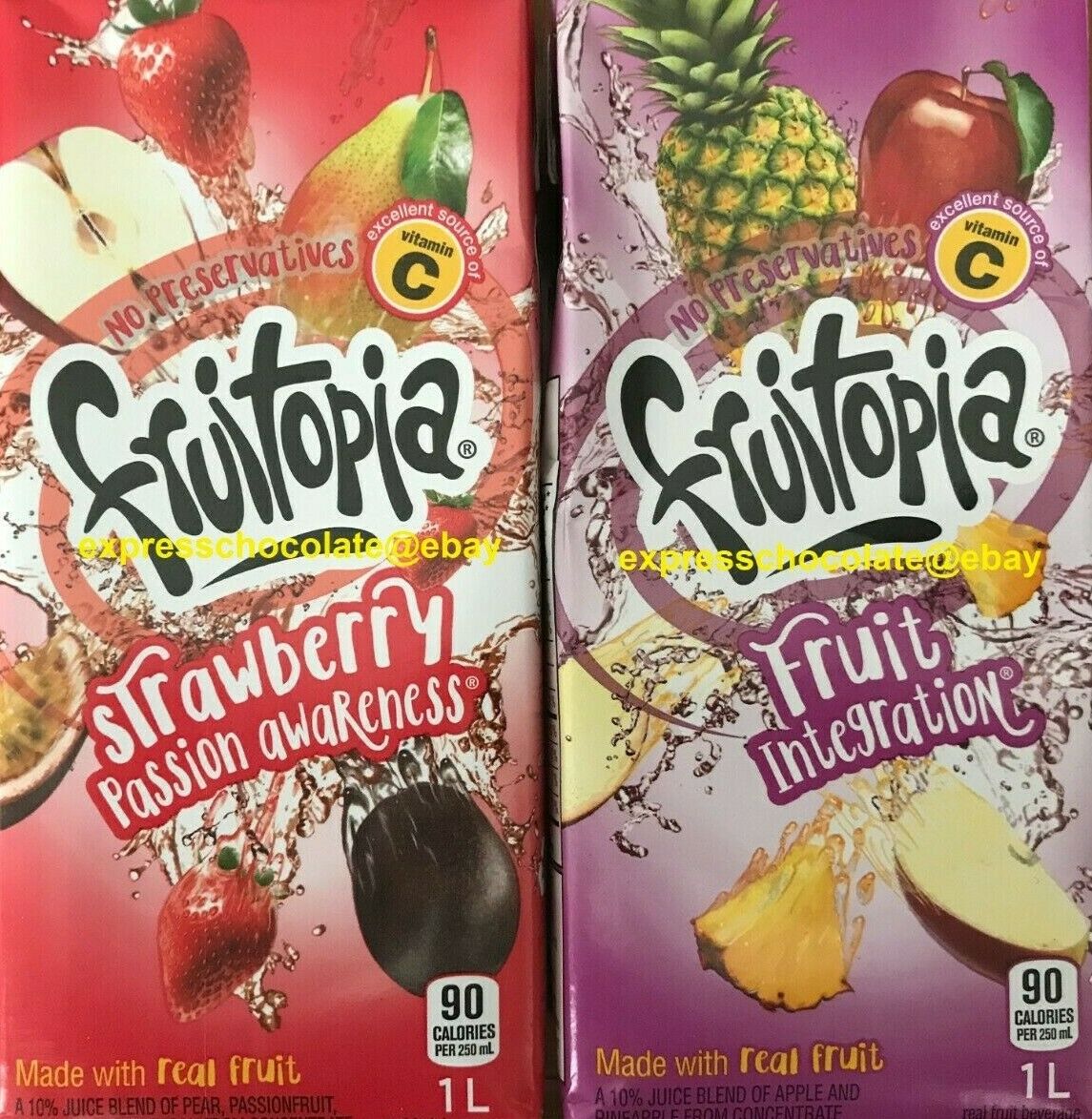 Fruitopia - Strawberry Passion & Fruit Integration  Juice *you Pick* 1l-33oz
