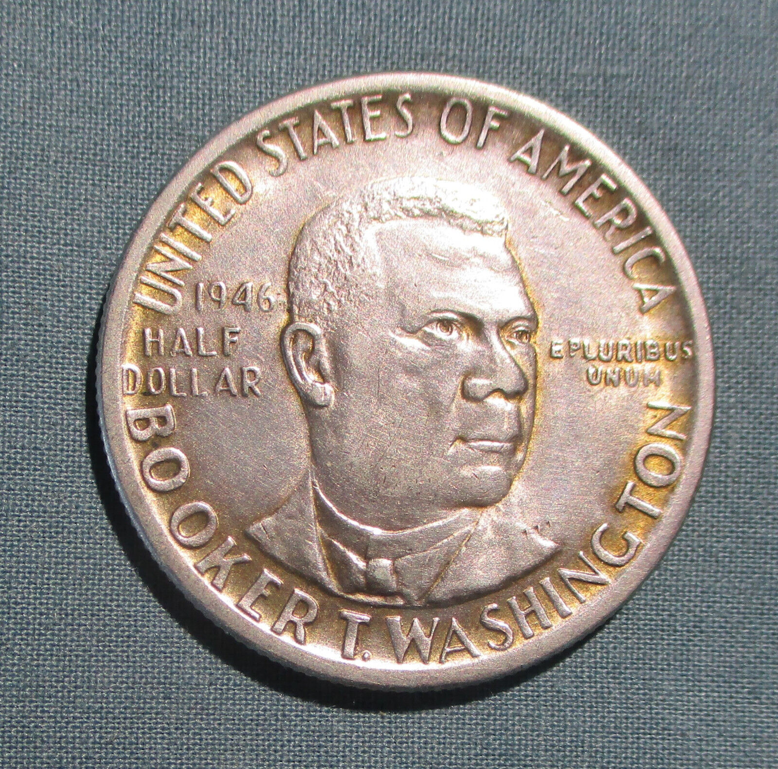 1946 U.s. Half Dollar Booker T. Washington - 50 Cents Silver Coin Higher Grade